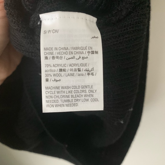 Bar III Faux Wrap V Neck Sweater Black - Picture 4 of 7